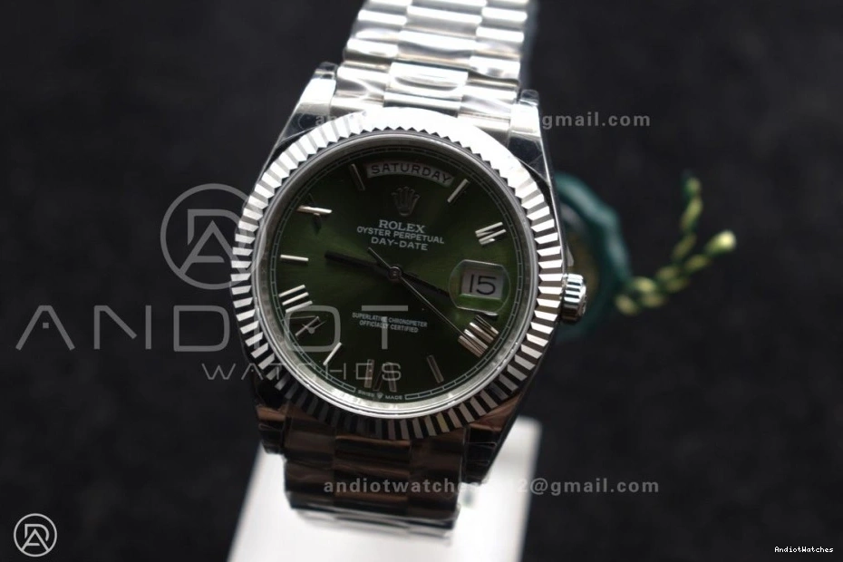 40 Green on Bracelet Weight Bezel President GSF A DayDate 719 SS Dial Gain Roman OdorResistant 0330